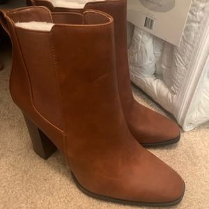 JUST FAB HEEL BOOTIES NEVER WORN New with box!